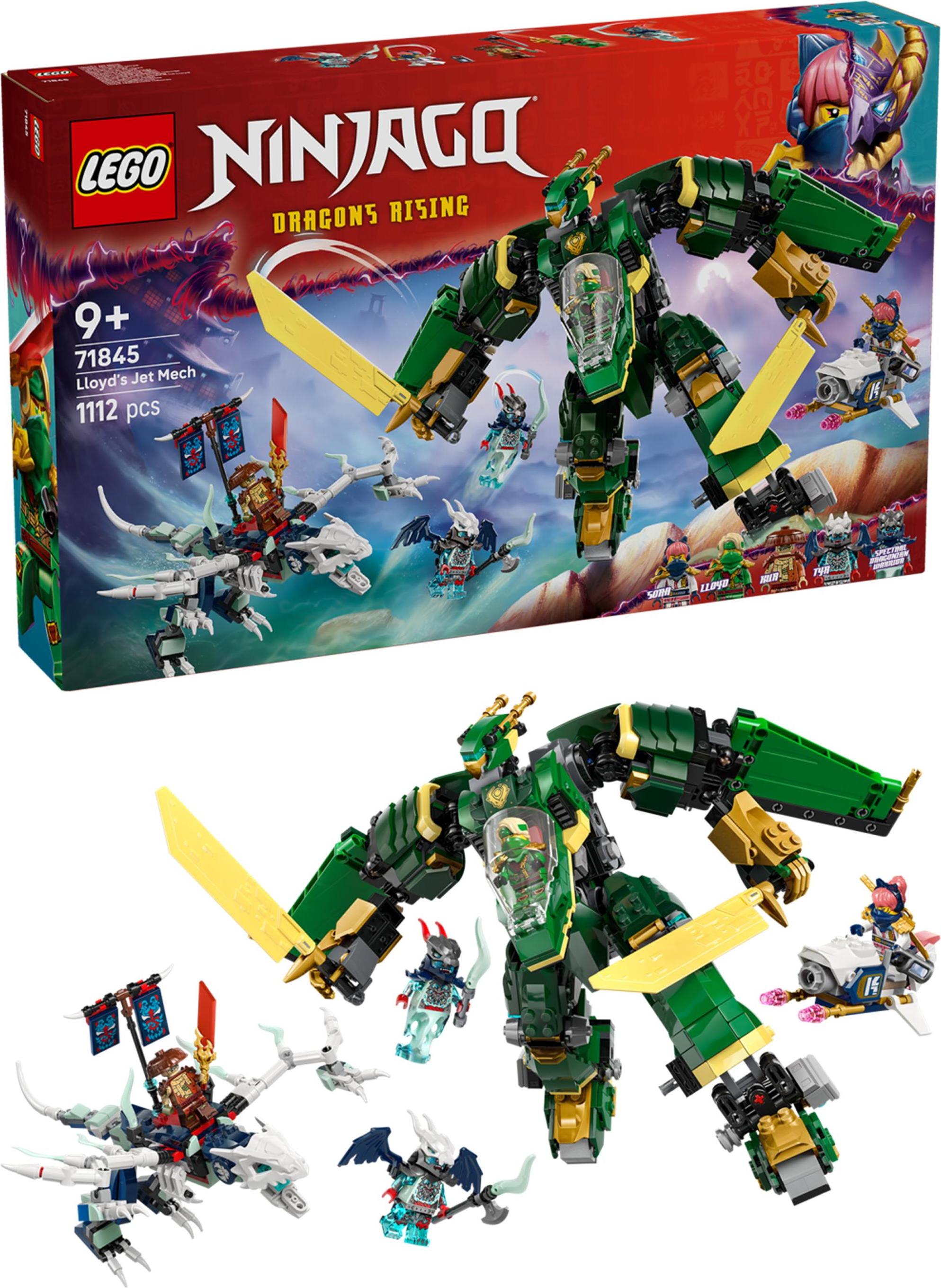 LEGO NINJAGO Lloydov tryskáčový robot, Stavebnica, 9 rok / roky, Plast, 1112 kusov, 1,28 kg