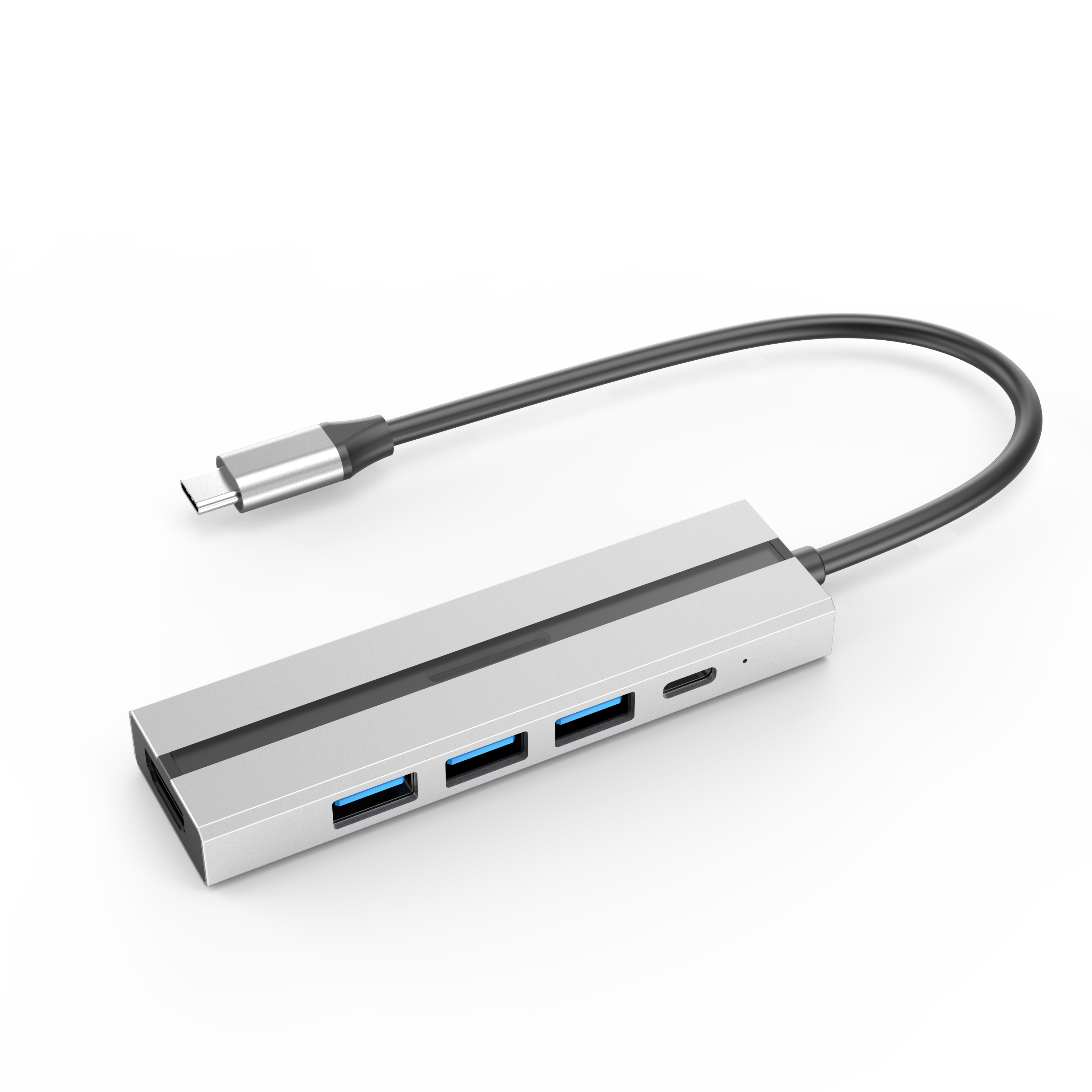 INF Rozbočovač USB C 6 v 1 s adaptérom 4K HDMI, porty USB 3.0/2.0, PD 100 W