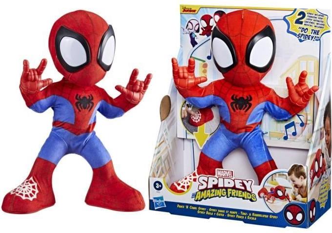 Hasbro Spidey tanzt und krabbelt, interaktives Plüschtier mit Musik und Geräuschen, Superheldenspielzeug ab 3 Jahren, Spidey und seine Extraor-Freunde HASF67225L0