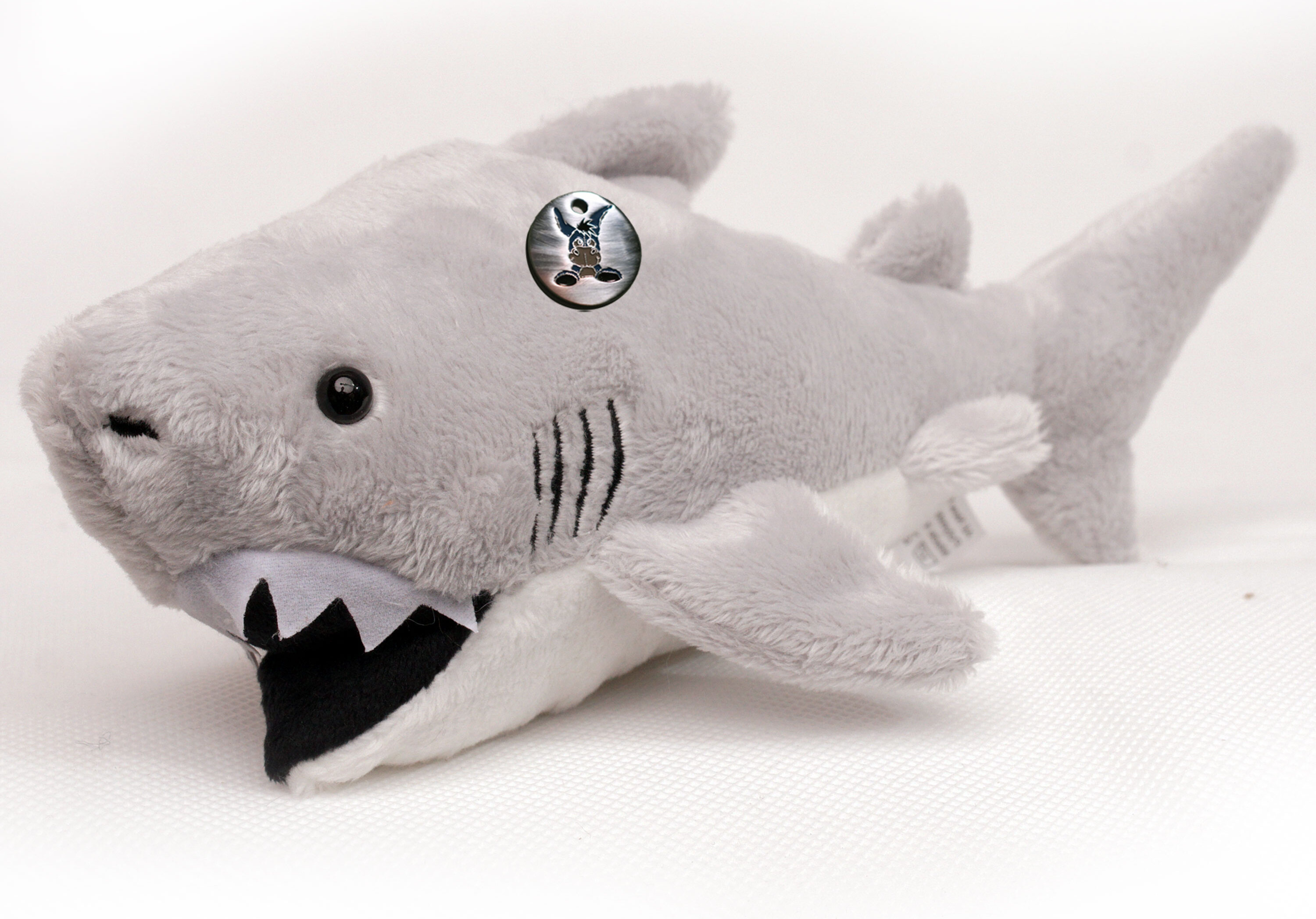 Kuscheltiere*biz Hai Kuscheltier Fisch Shark hellgrau 26 cm Plüschtier Plüschhai BRUCE KT531564
