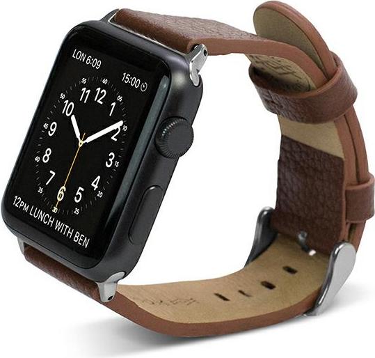 Remienok X-Doria Lux Apple Watch 42/45M Brown/Brown 23819