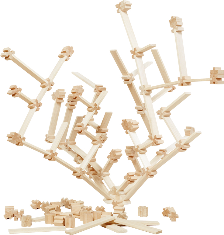 EDUPLAY 120958 Kreativ-Steckbausteine 141-tlg. (1 Set) EDU120958