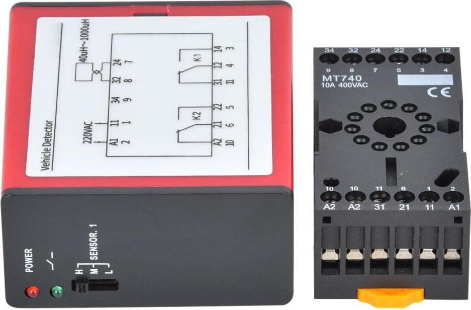 TWO TREES Einzelkanal-Induktiver Fahrzeugdetektor für Parkplatzzugangskontrolle