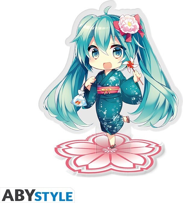 ABYSTYLE Hatsune Miku Acryl Figur – Sakura Edition, 3-teilig, 10 Cm Hoch, Sammelfigur