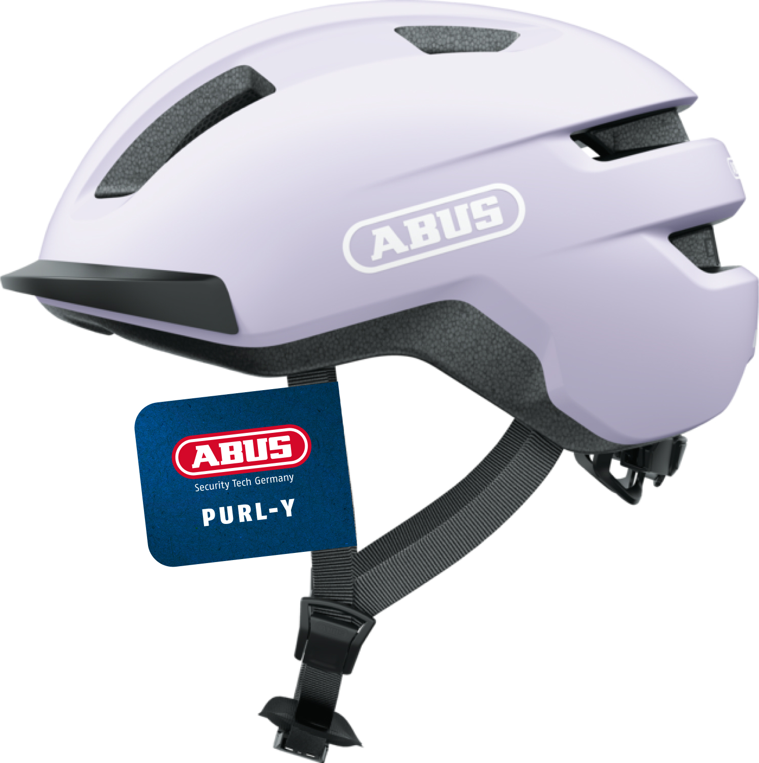 ABUS Fahrradhelm PURL-Y – geeignet für E-Bike und S-Pedelec – stylisher NTA-Schutzhelm für Erwachsene und Jugendliche – Lavendel (Light Lavender), Größe S 40445