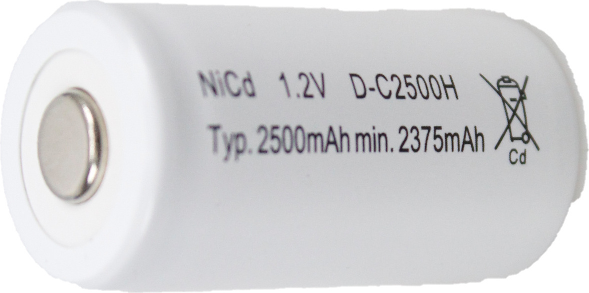 Mexcel Akku C Baby Ni-Cd 1,2V / 2500mAh Hochtemperatur Notstrombeleuchtung 8074