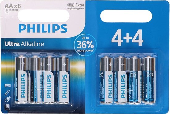 Philips Ultra Alkaline AA/LR6 Blisterpackung 4+4