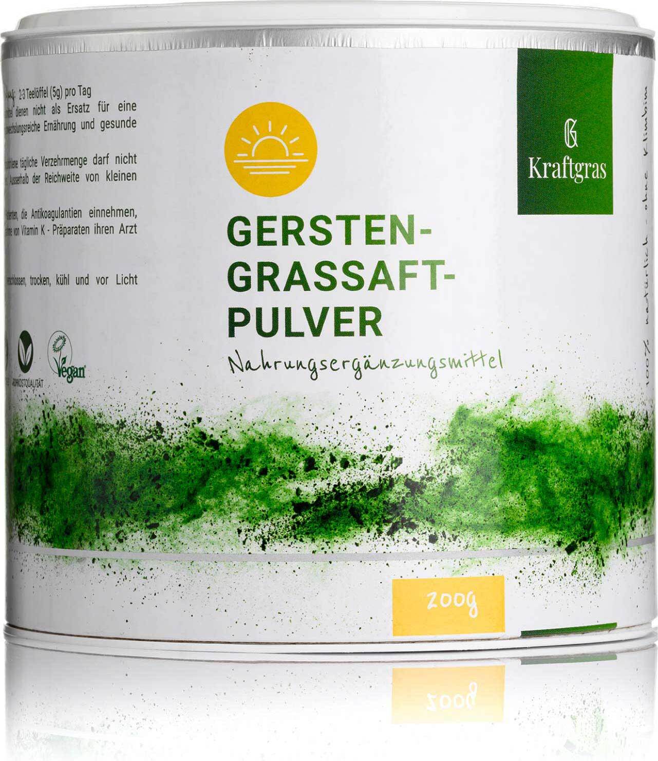 Gerstengrassaftpulver 200g von Kraftgras