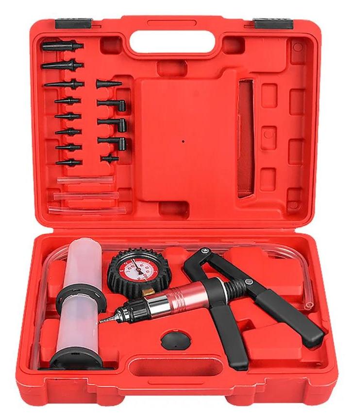 StarTech Hand-Vakuumpumpe - Vakuumtester & Bremsenentlüfter Set - Mit Manometer - Für Auto & Motorrad - Diagnosewerkzeug - Manuell