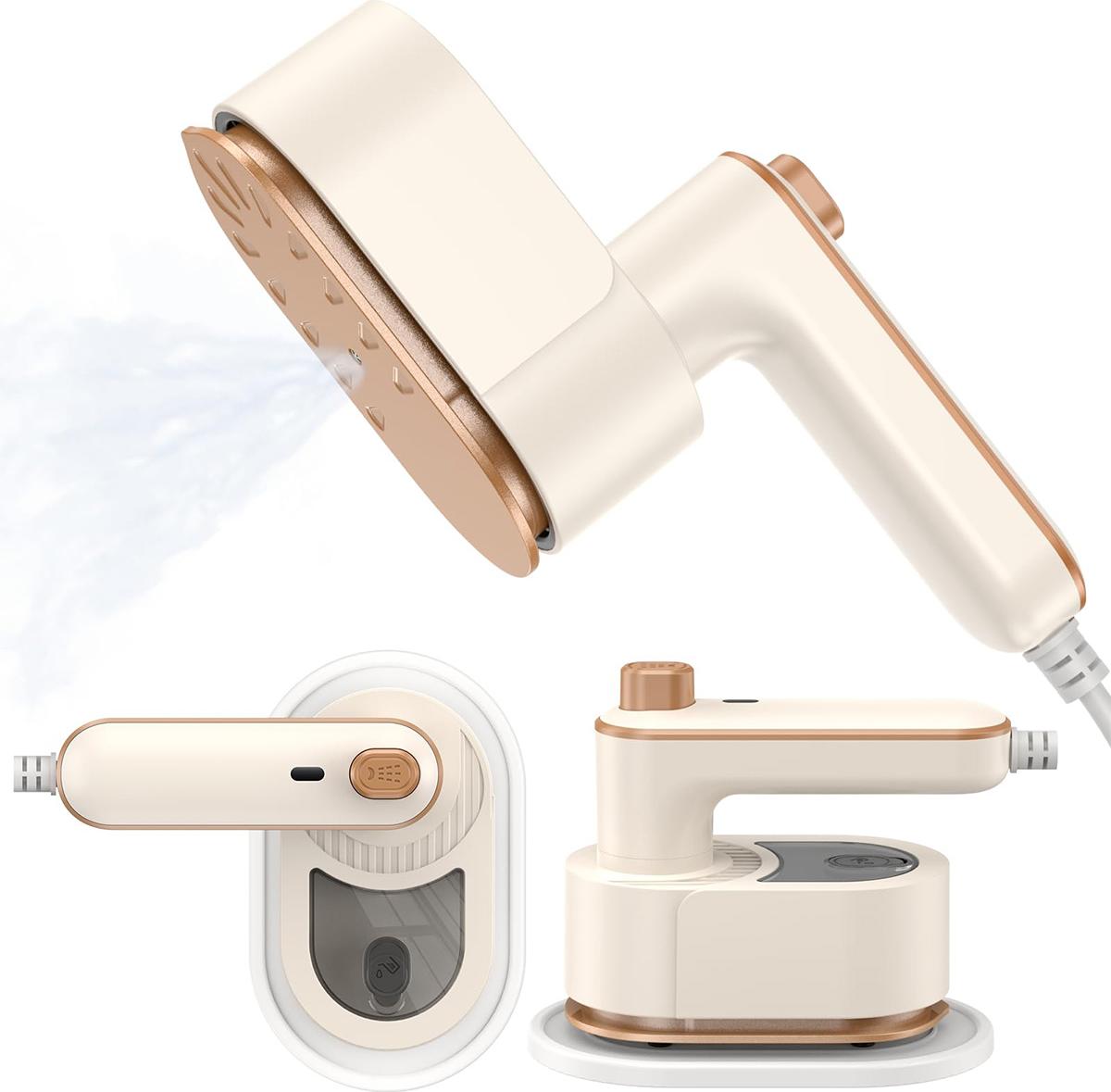 Welikera 2-in-1 Dampfbügeleisen & Steamer, Faltbar, 30 S Schnellaufheizung, Mini Bügeleisen, Reisebügeleisen KAUF-INTT-HA419-016