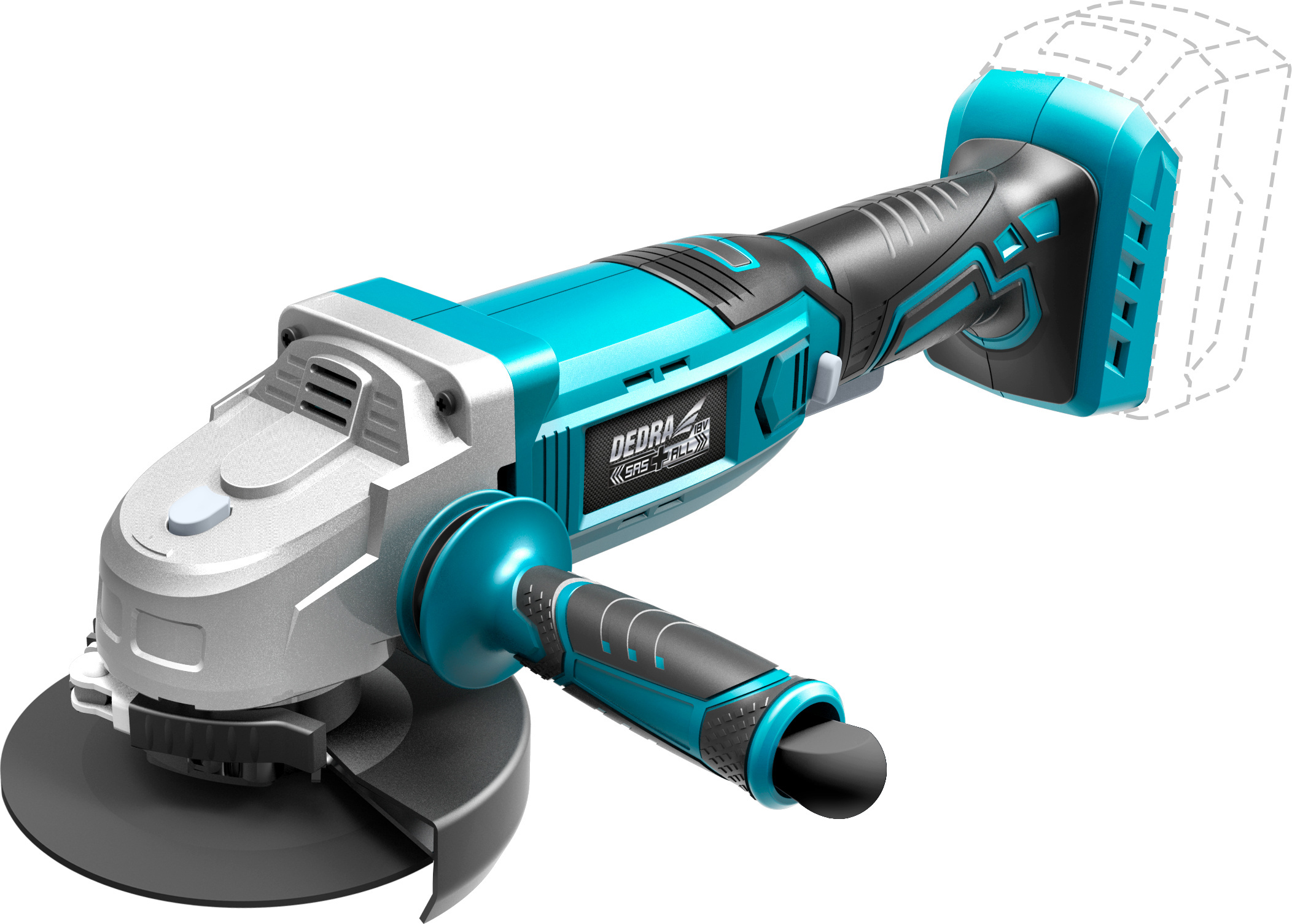 dedra 125 mm 18 V Langwinkelschleifer SAS - DED7051