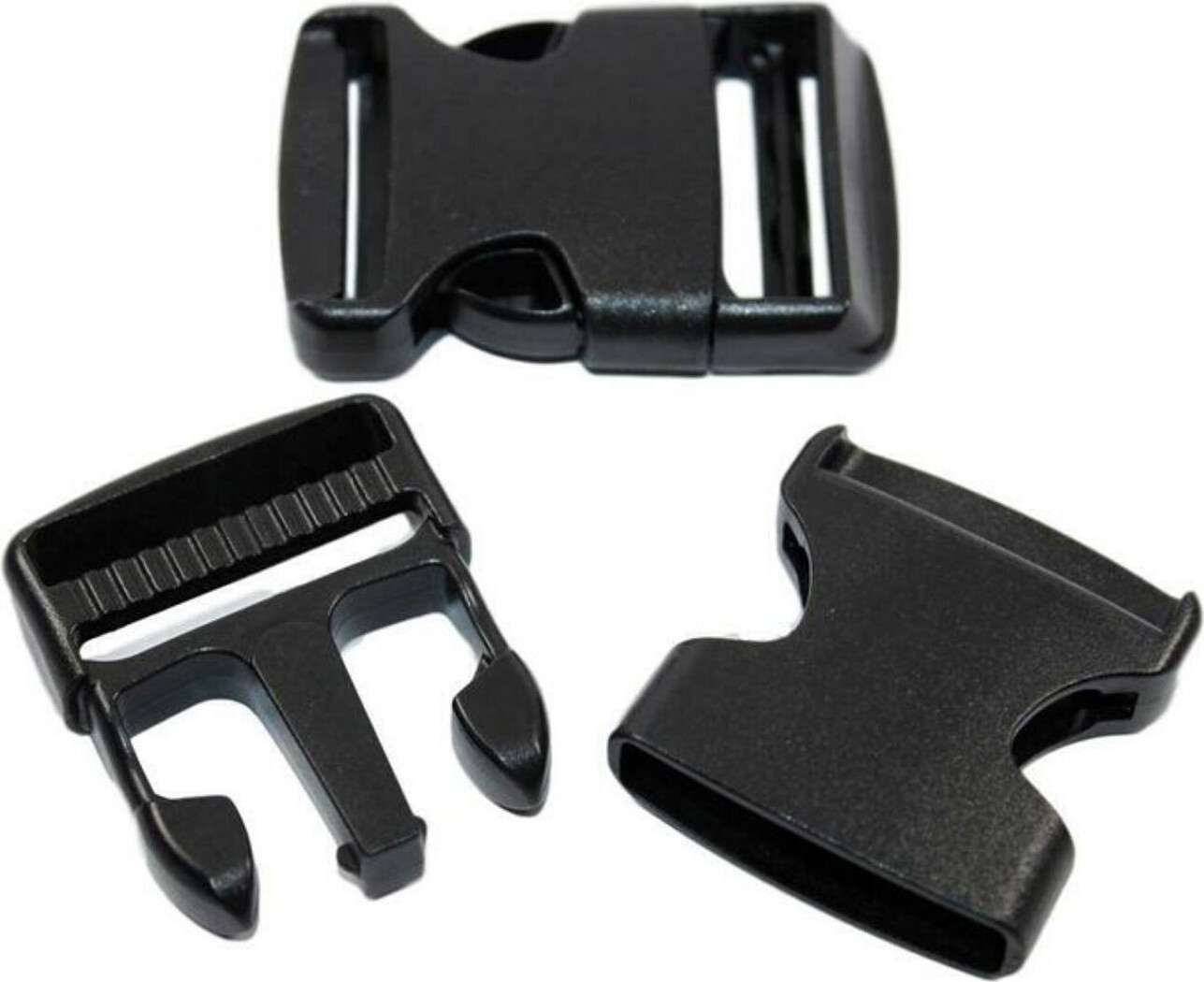 Sport 2000 Rucksackschnalle SPORT2000 2er-Pack Schwarz (50mm) Schwarz 1000537