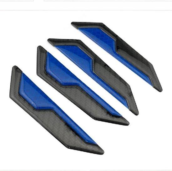 OEM Kunststoff-Schutzplatten - Auto-Bumper-Schutz - Koolstof-Faserverbund - Maße 10,5 x 2,3 cm - Türkis 2026