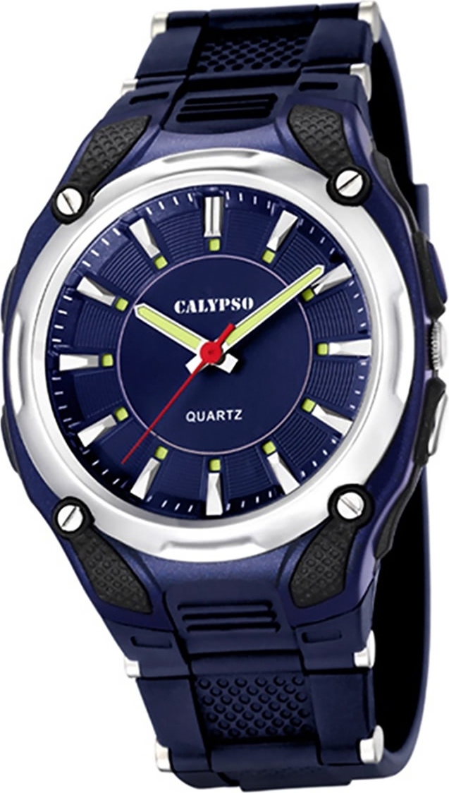 Calypso plastové pánske hodinky K5560/3 náramkové hodinky Dark Blue Analogico D2UK5560/3