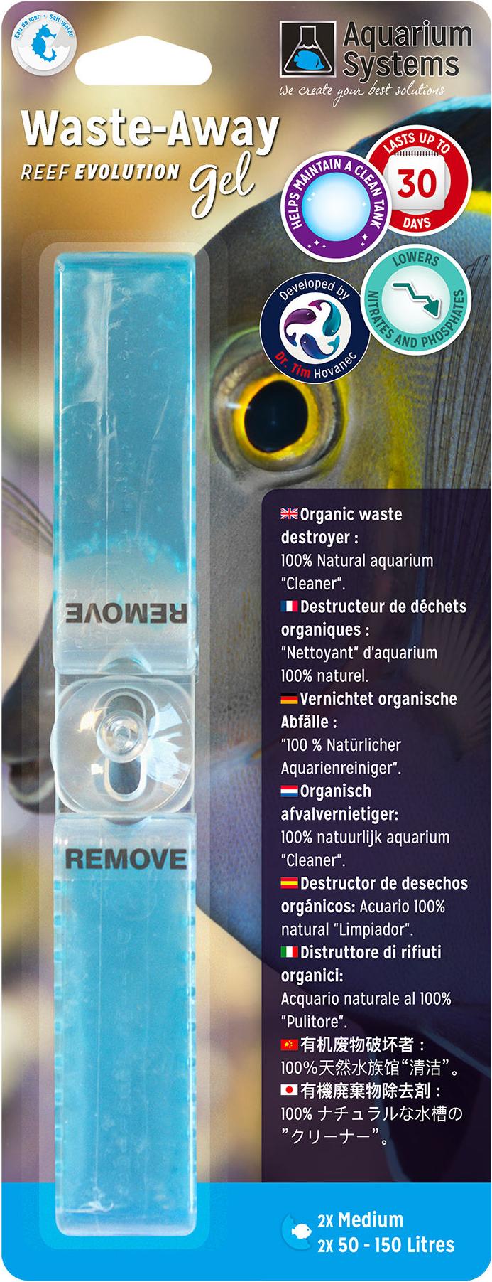 Aquarium Systems Waste-Away Gel Marine - Medium (2x) 218050