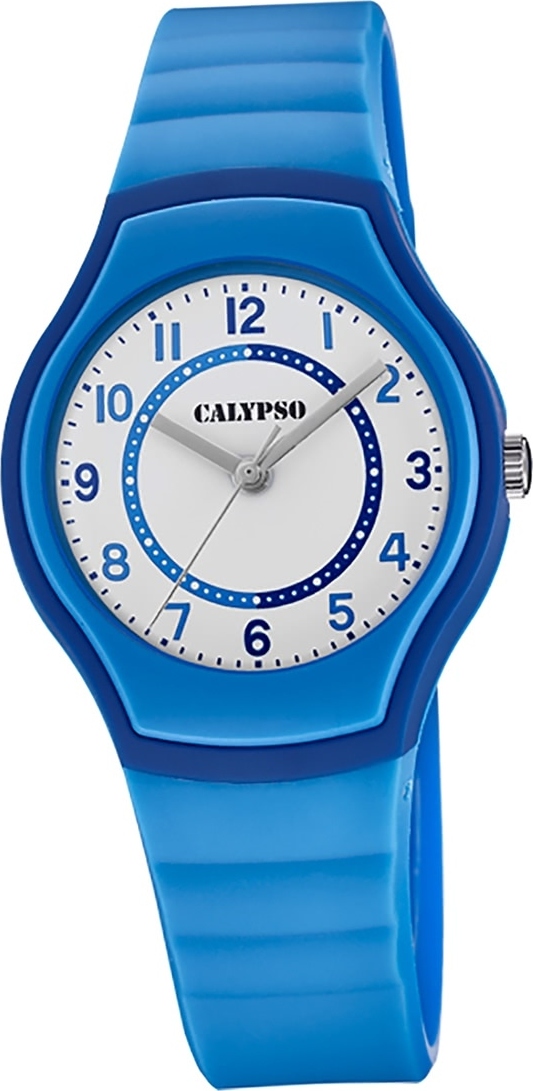 Calypso Plastové hodinky pre mladých K5806/6 Analógové módne náramkové hodinky Blue D2UK5806/6