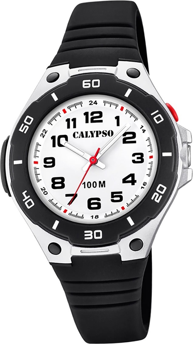 Calypso PlastovéPolyuretánhodinky pre deti K5758/6 Náramkové hodinky Black Junior D2UK5758/6