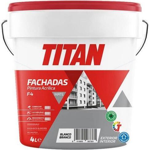 Farbe Titan 125670004 Weiß 4 L