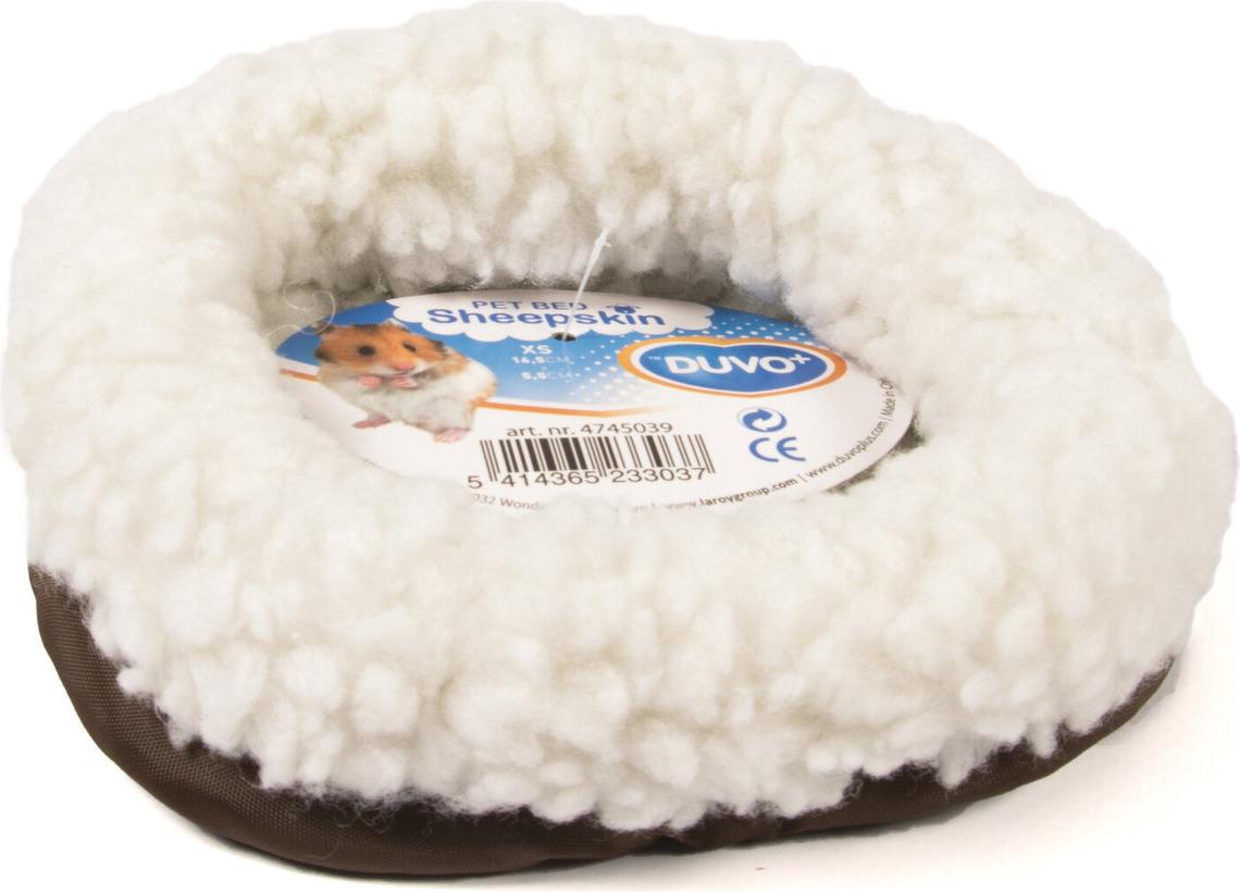 Duvo+ Bett oval Schafsfell, Maße: 16 x 7 cm 4745039