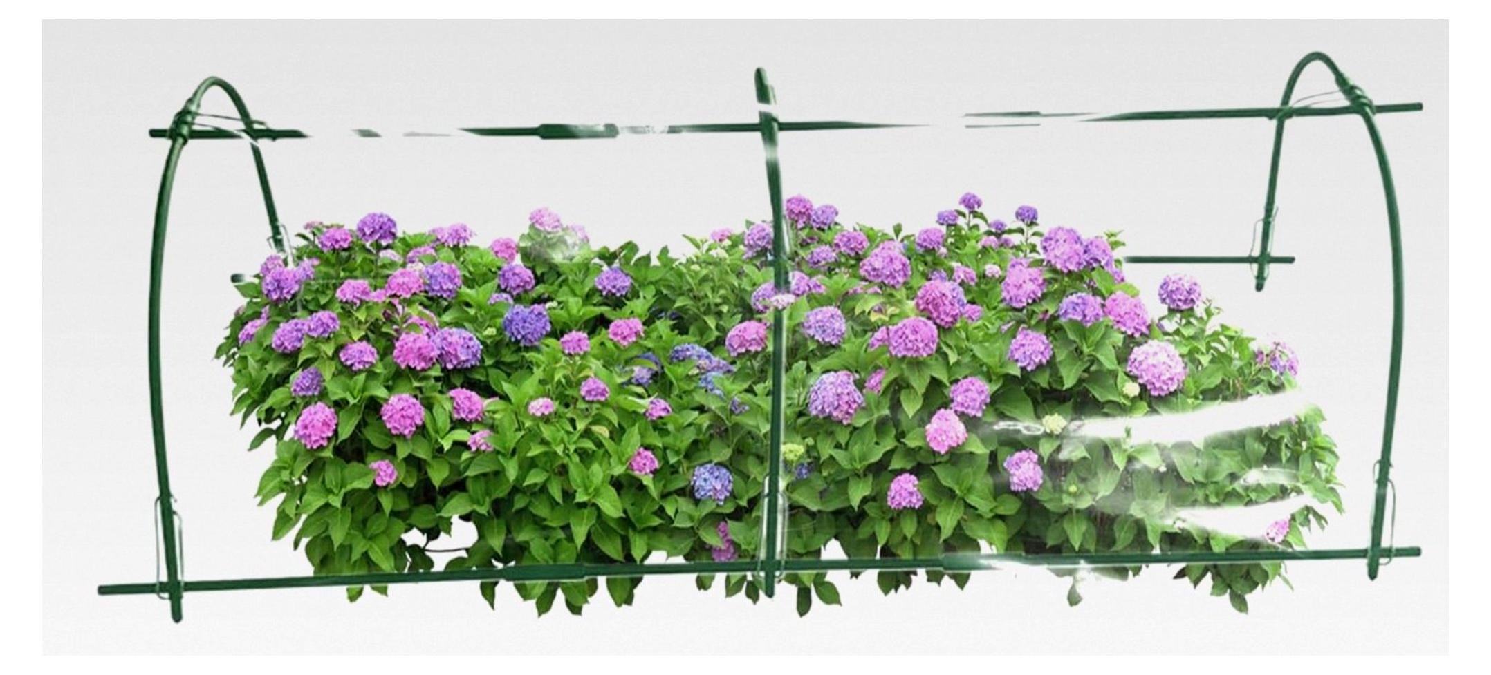 Markenlos Gewächshausreifen | Pflanztunnel für den Garten | Winddichter Pflanzreifen für Hochbeete und Blumenbeete im Freien