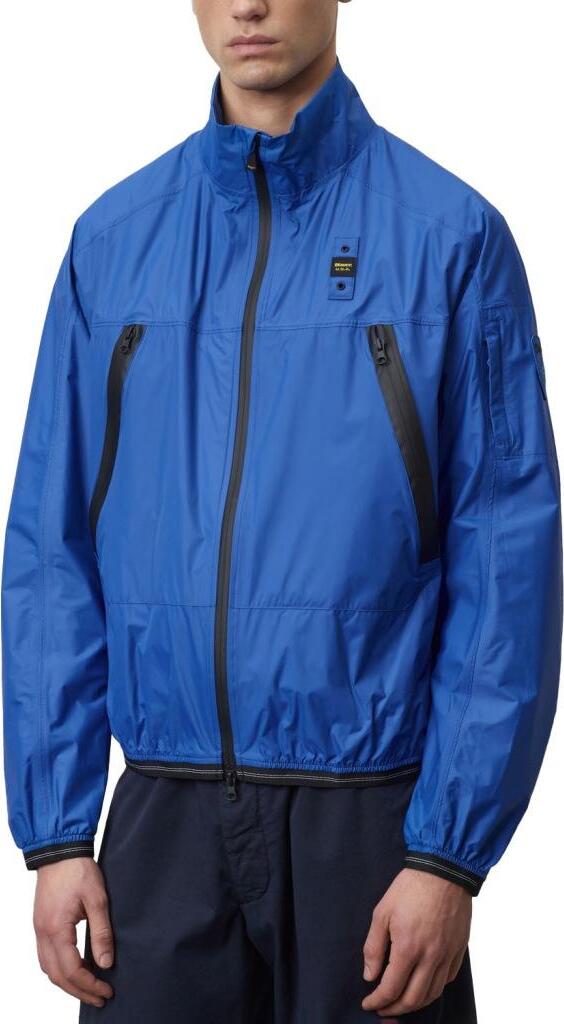 BLAUER GIUBBINI CORTI NASTRAT Blau