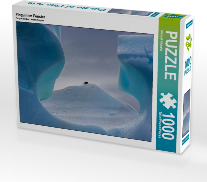 Calvendo Pinguin im Fenster 1000 Teile Puzzle quer 640x480mm, Altmaier Michael; 7329080