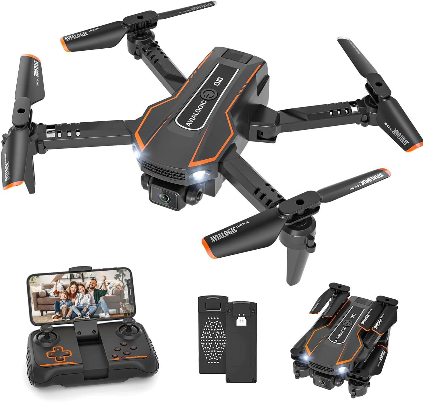 AVIALOGIC RC Drohne mit Kamera 720P HD, WLAN FPV, Headless Mode, 3D Flip, Höhenhaltung, Flugrouten, Spielzeug für Kinder & Anfänger, Geschenk für Jungen