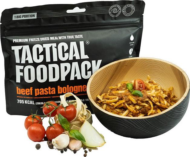 Nahrungsmittel: TACTICAL FOODPACK, große Portion, Bolognese-Pasta mit Rindfleisch, Universell