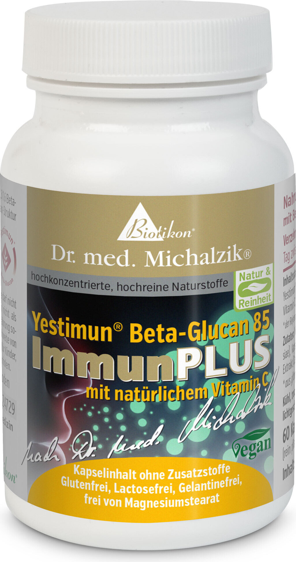ImmunPLUS Beta-Glucan Dr. med. Michalzik - ohne Zusatzstoffe - von BIOTIKON®