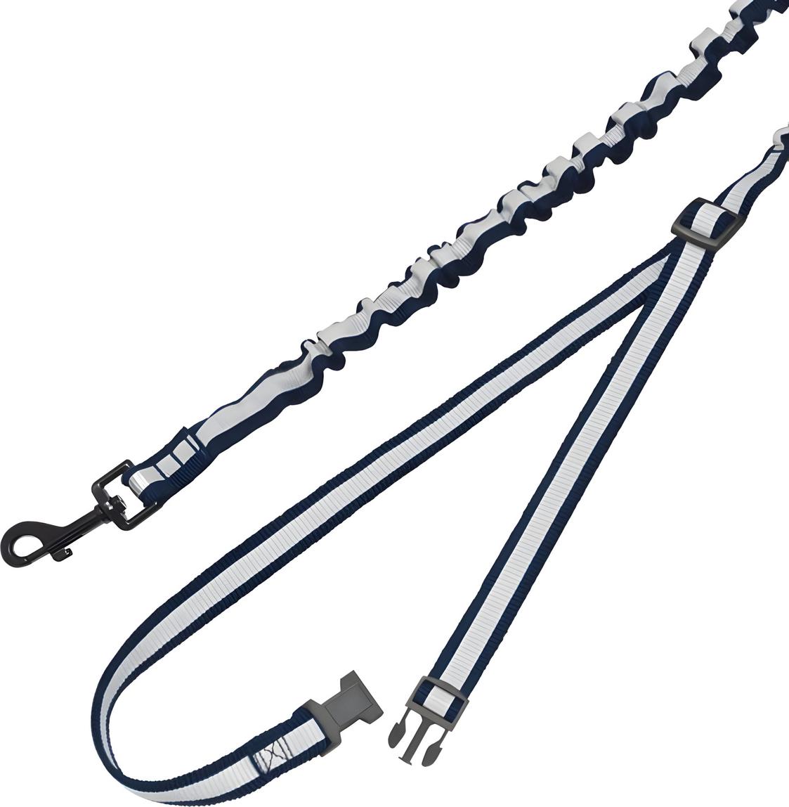 Nobby Joggingleine Elastic blau, Maße: 80-120 cm / Breite: 25 mm 78562-06