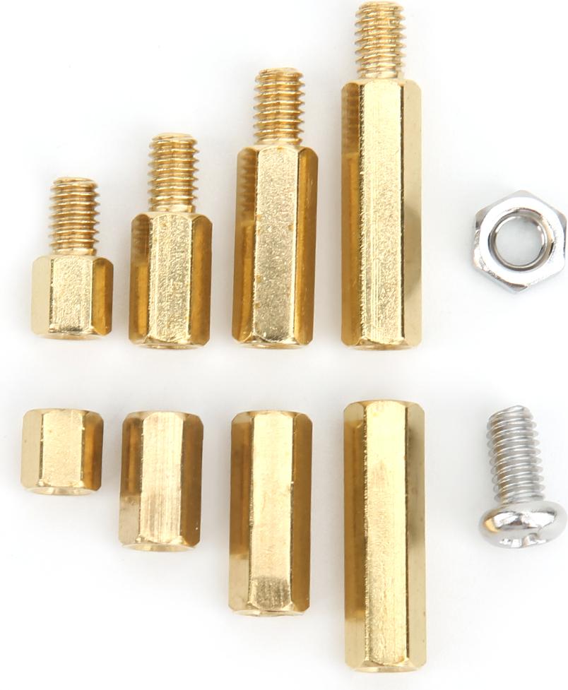 KKmoon 120PCS Messing Hex Standoff 304 Edelstahl Schraubenmuttern Set PCB Board Standoff Schraube Mutter Sortiment K_1011190180211_250729_52529