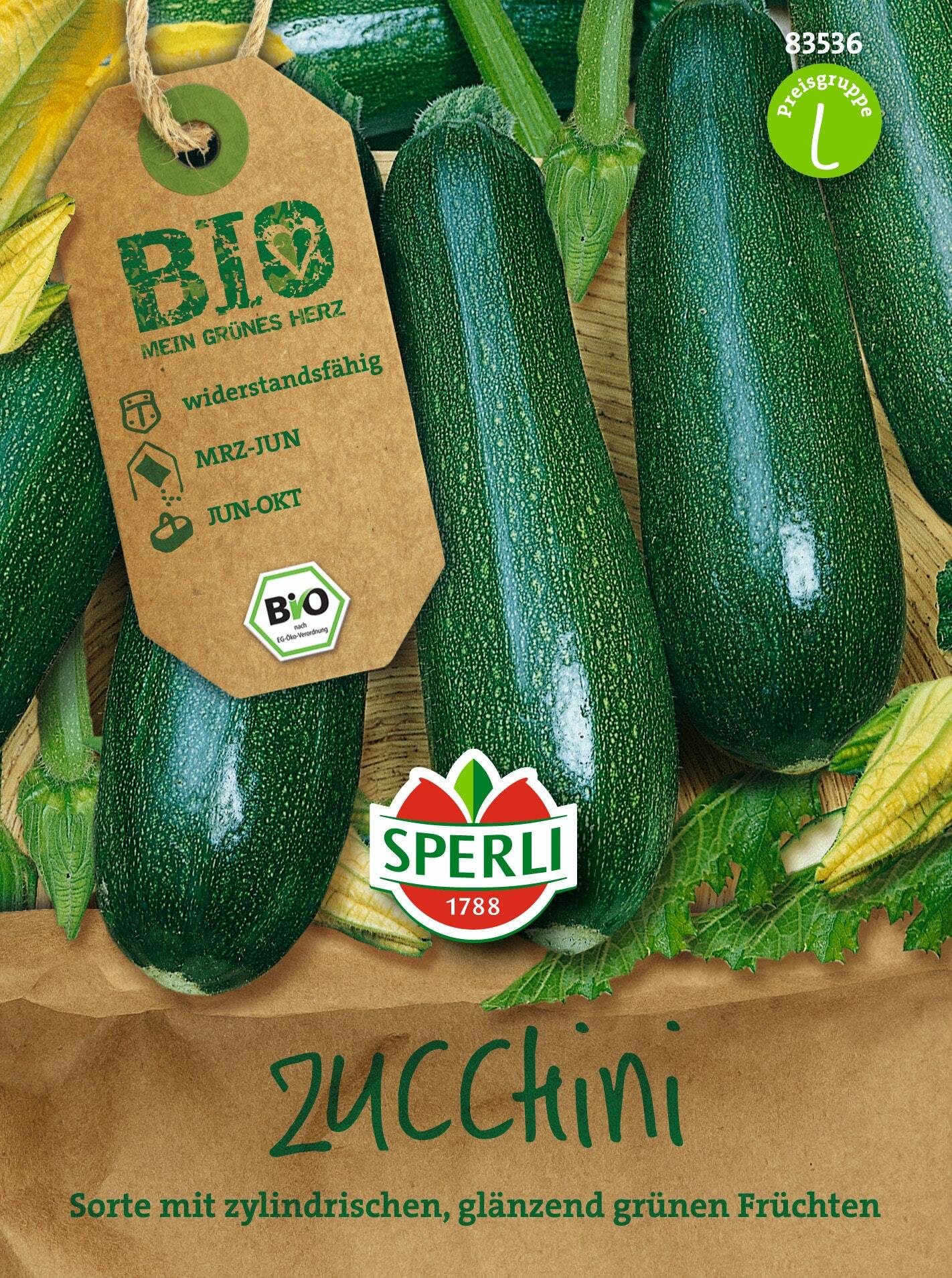 Sperli GmbH SPERLI Zucchinisamen F1 Dunja Cucurbita pepo 7 Pflanzen 83536