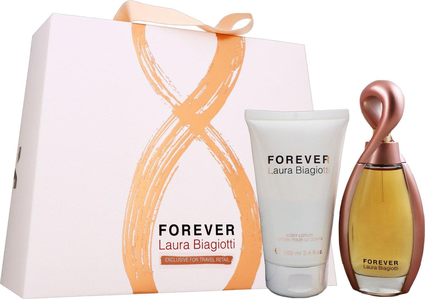 Laura Biagiotti Forever Eau de Parfum 60ml with Body Cream and Samples F11W401
