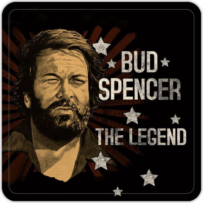 Blechwaren Fabrik Braunschweig Gmbh Bud Spencer Bierdeckel aus Blech The Legend 10 x 10 cm 10057