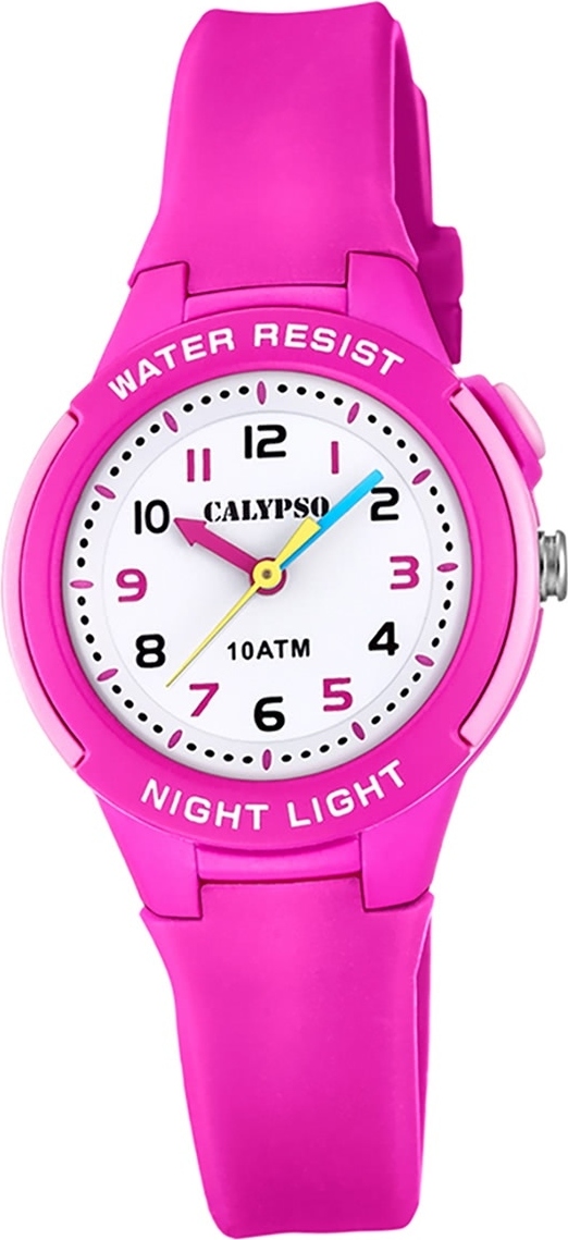Calypso Plastic PUR Detské hodinky K6069/1 Náramkové hodinky ružové Analogico D2UK6069/1