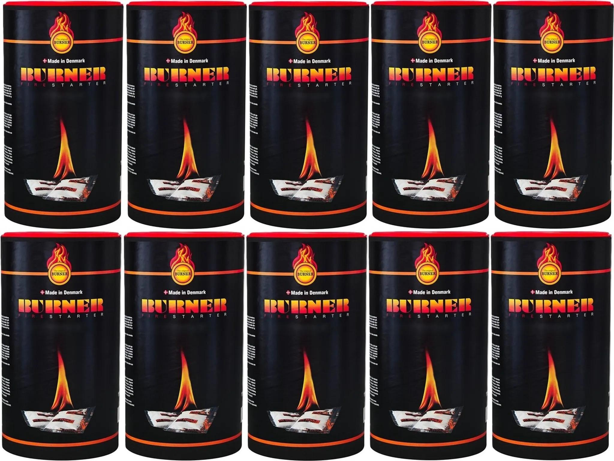 10x Burner Kaminanzünder Zündbeutel Anzünder 100er Dose