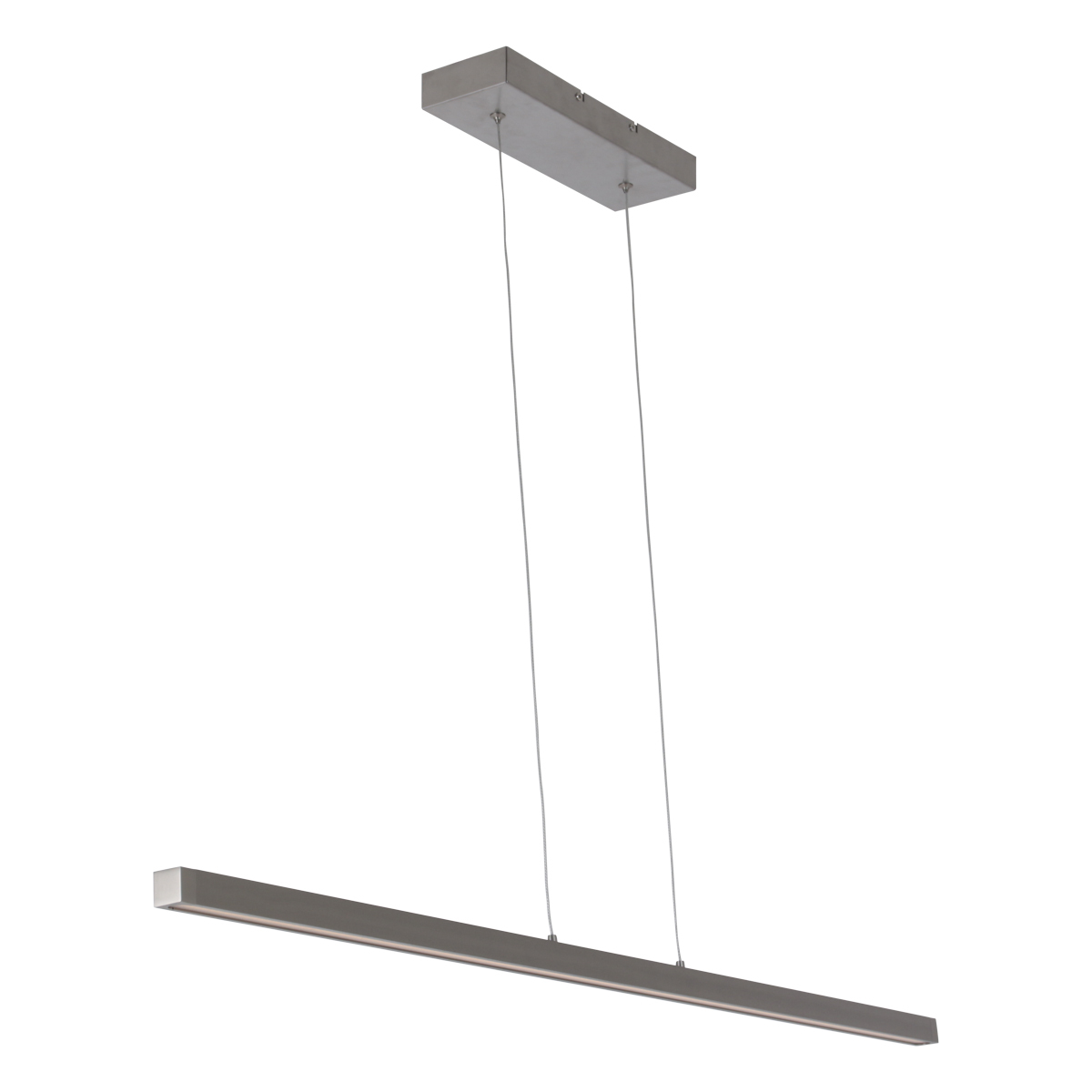 Steinhauer Pendelleuchte Danske 1-flammig Stahl gebürstet 114x11cm 202294