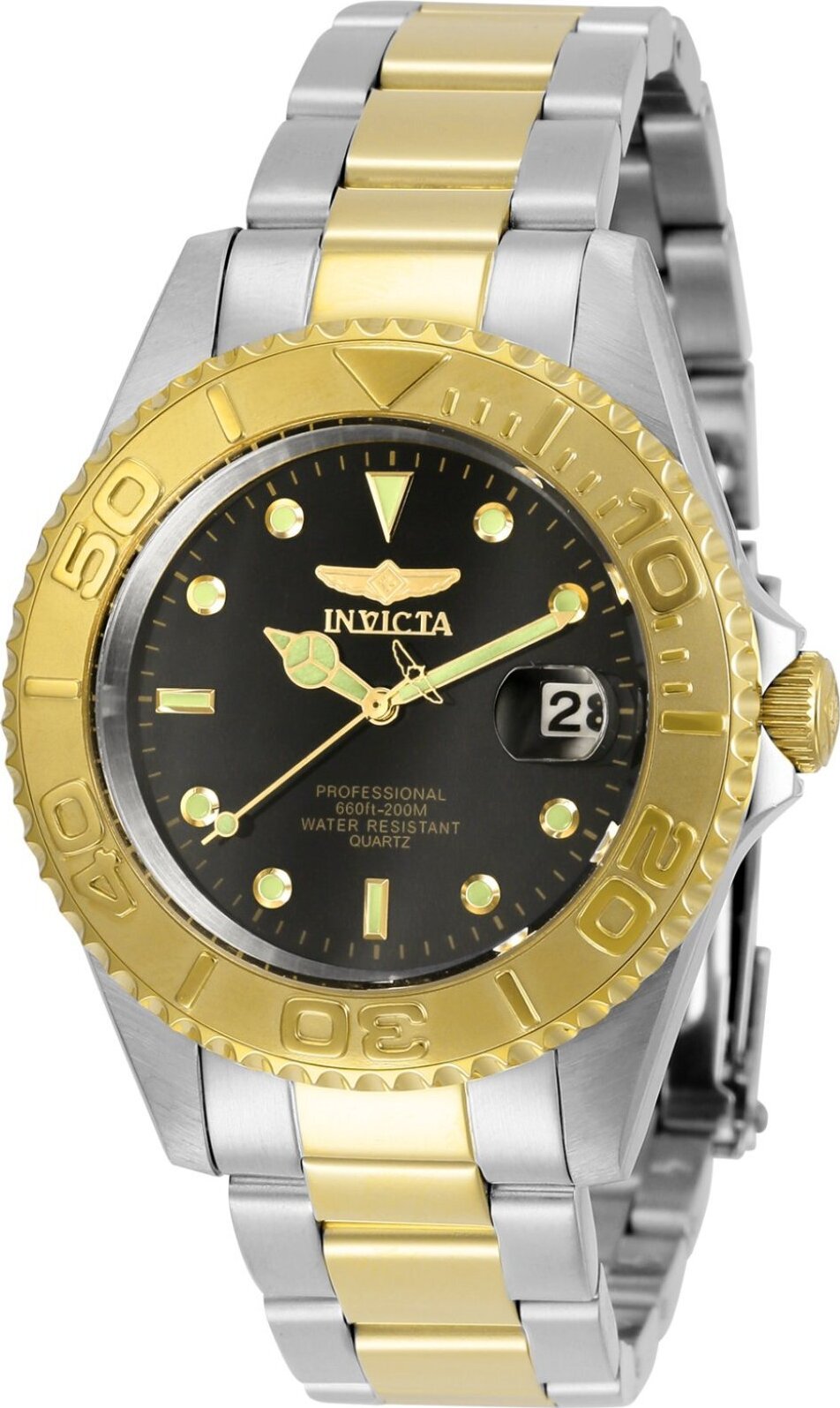 Invicta Pro Diver 29941 Pánske Hodinky - Quartz Hnacie - Nerezová Oceľ s Čiernym Ciferníkom - 37 mm