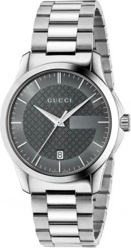 GUCCI G-Timeless YA126441 Uni Quarz Uhr 38 mm Edelstahl mit Faltschließe