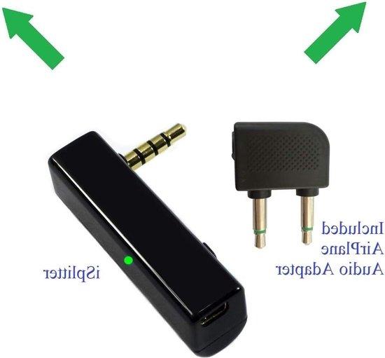OEM Flugzeug Bluetooth-Teiler - Flugzeug-Audio-Teilen - Kompatibel mit AirPods Flugzeugadapter 2026