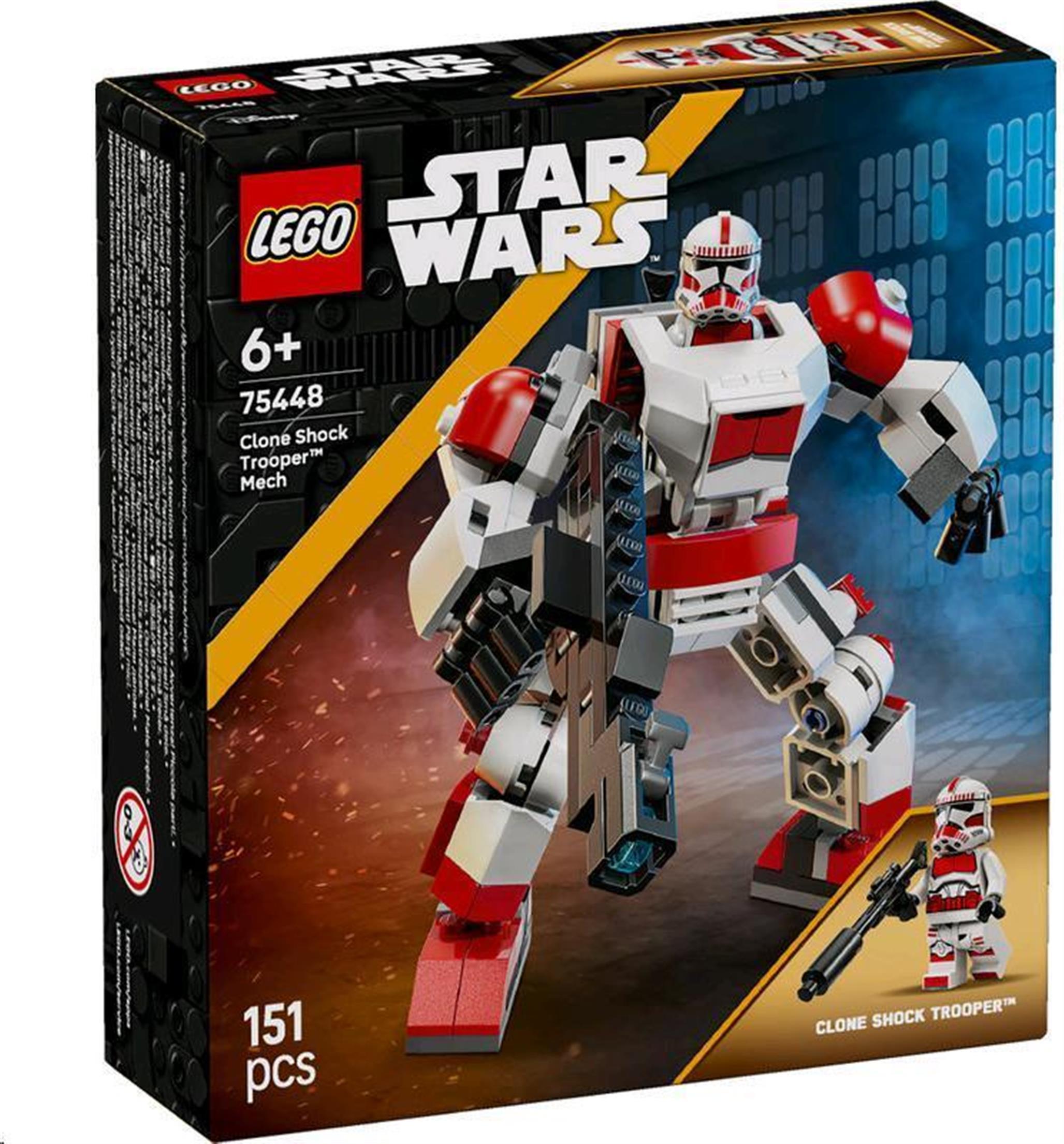 LEGO Star Wars Robotický oblek klonového šokového vojaka, Stavebnica, 6 rok / roky, Plast, 151 kusov, 174 g