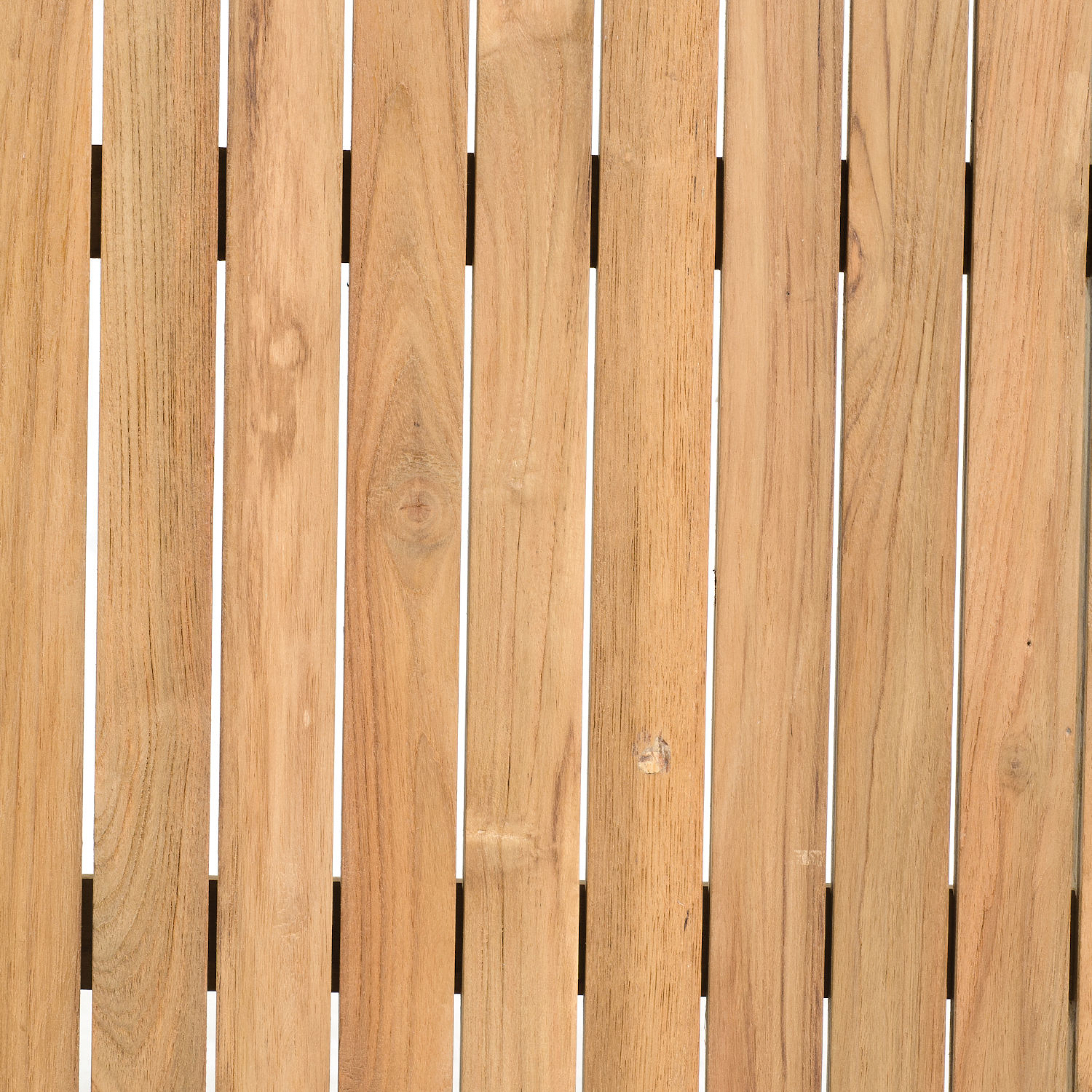 Sonnenpartner Gartentisch Base-Spectra diagonal 200x100 cm Aluminium silber Tischplatte Pure Teakholz natur 80050527 Image