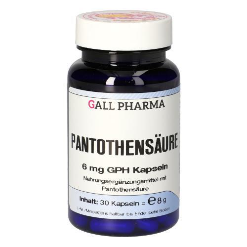 HECHT Pantothensäure 6 mg Gph Kapseln 30 St 04591104
