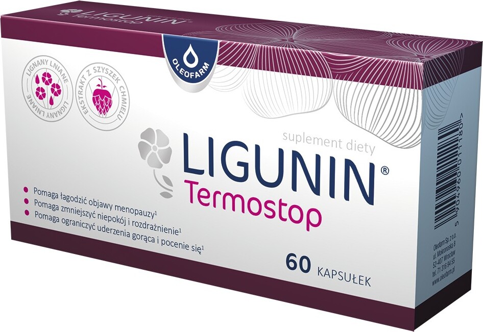 Ligunin Thermal Top for Hot Flashes of Linseed and Hops Extract