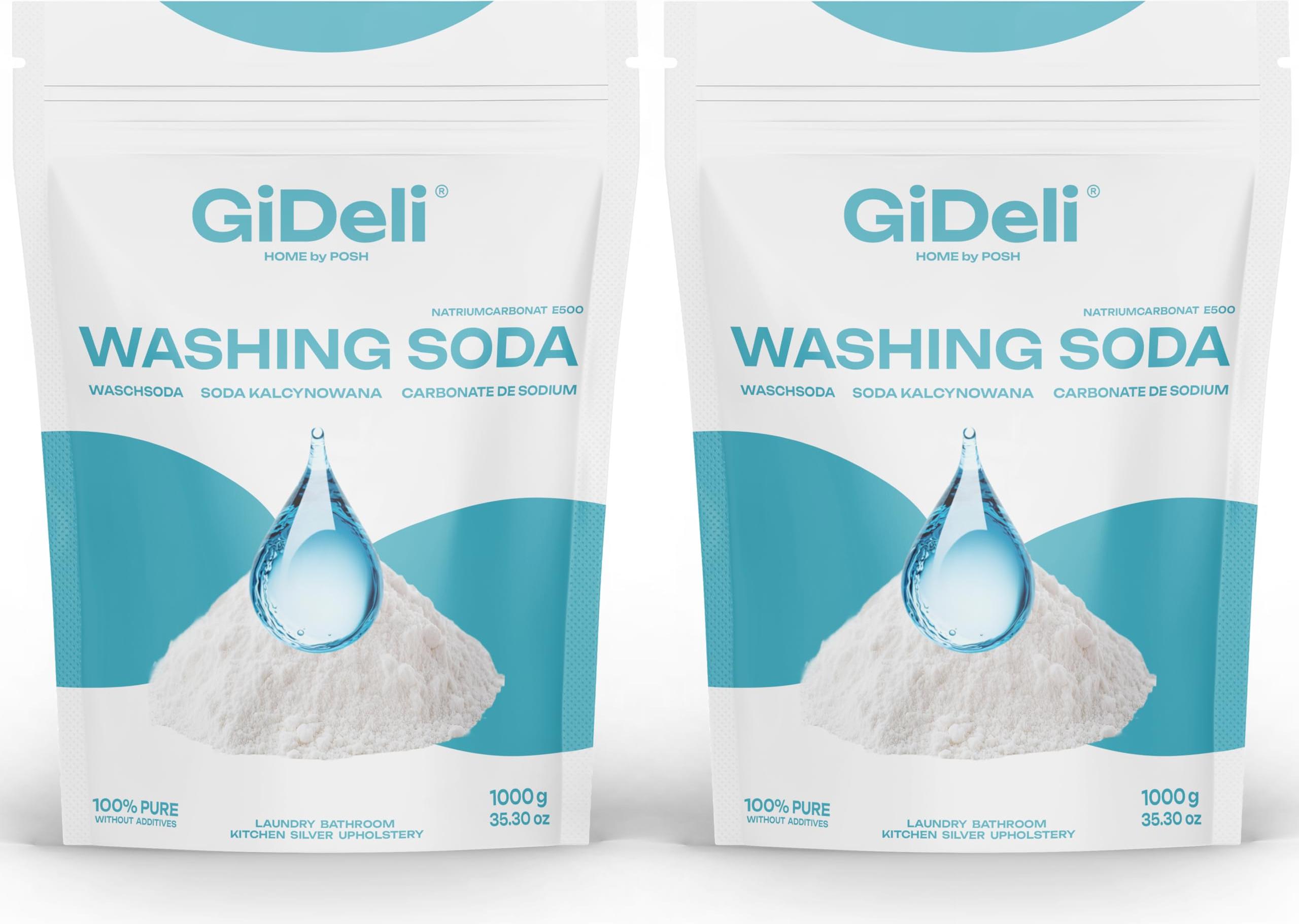 Posh Natürliche Waschsoda 2kg Natriumcarbonat für Küche & Bad