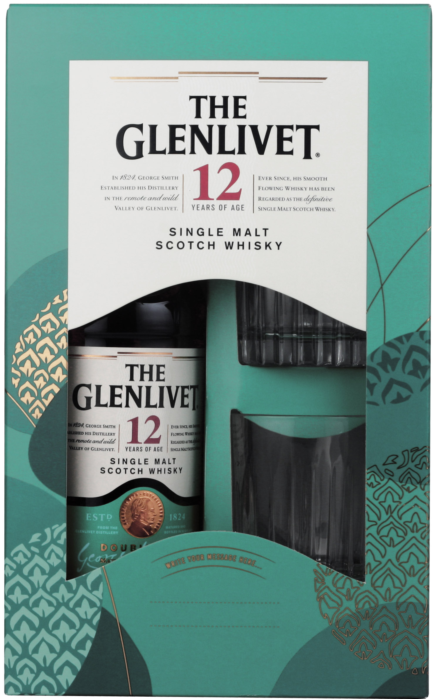 Geschenkset Glenlivet Double Oak 12 Jahre
