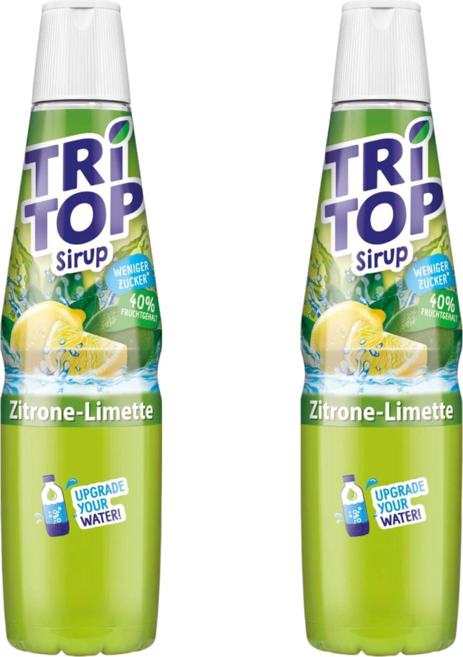 TRi TOP Sirup Zitrone-Limette 600 ml (2er Pack)