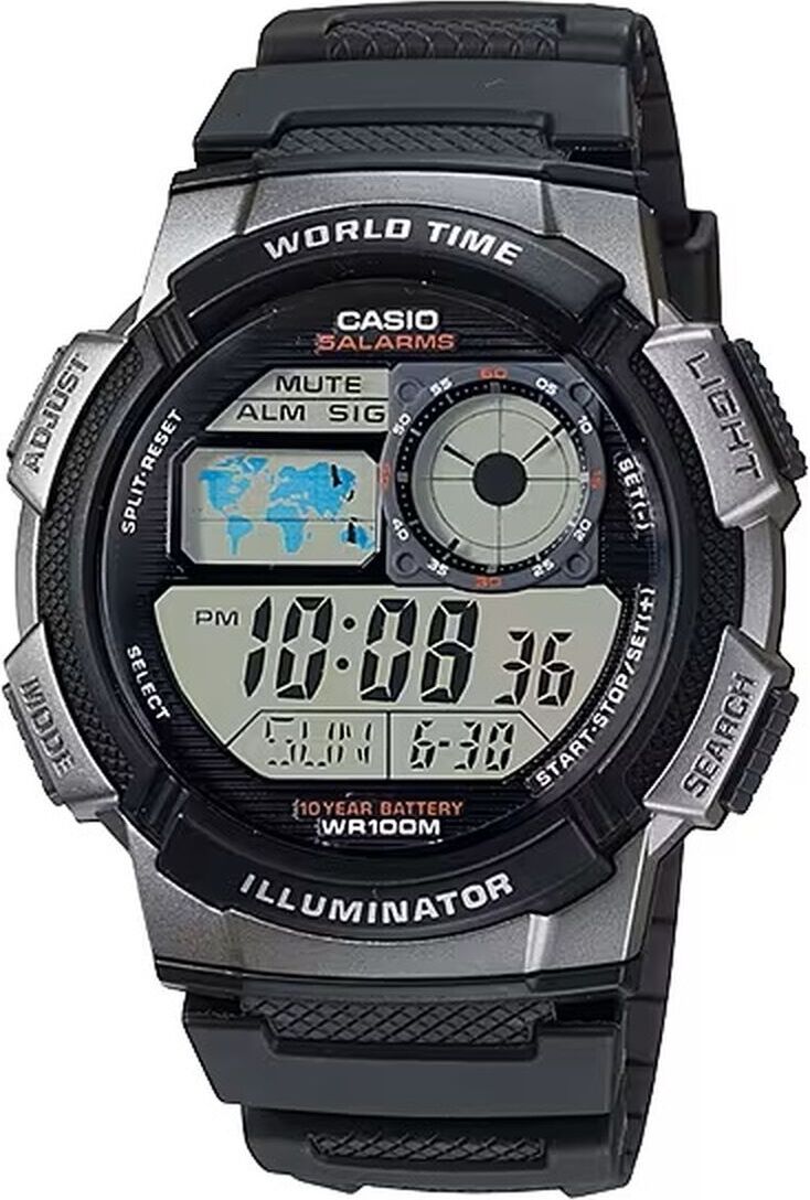 Pánske hodinky Casio WORLD TIME ILLUMINATOR Black (Ø 43 mm)