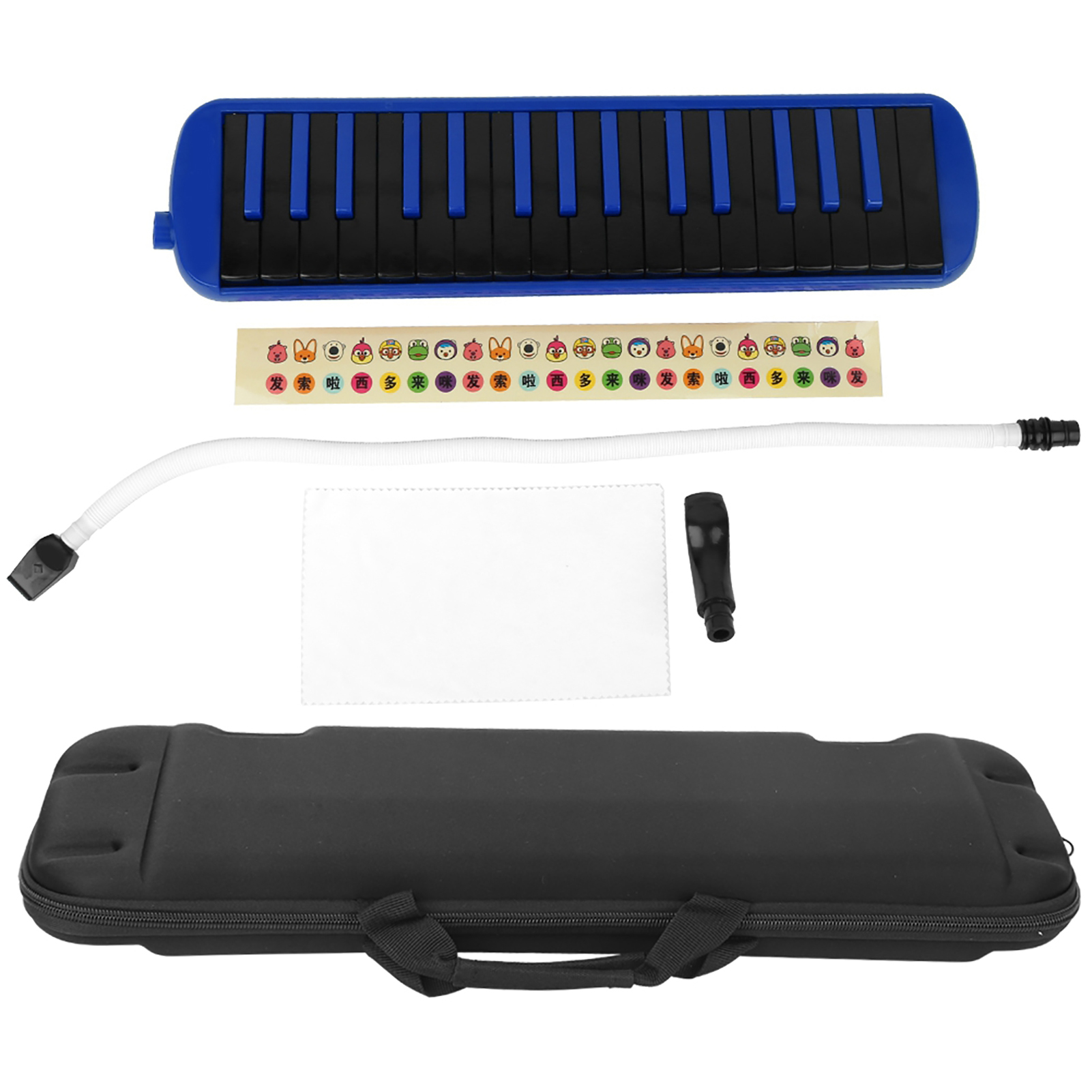 Cocosity Melodica,32 Tasten Melodica,Blaue Melodica,Melodica für Anfänger,Musikinstrument