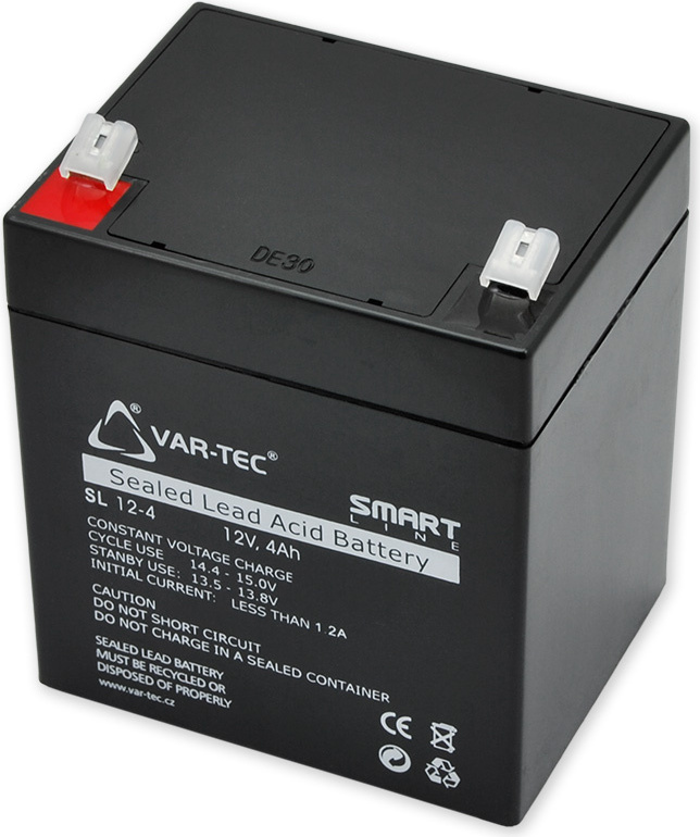 VAR-TEC Smart Line 12V/4Ah - Batterie SL12-4, Lebensdauer 3-5 Jahre